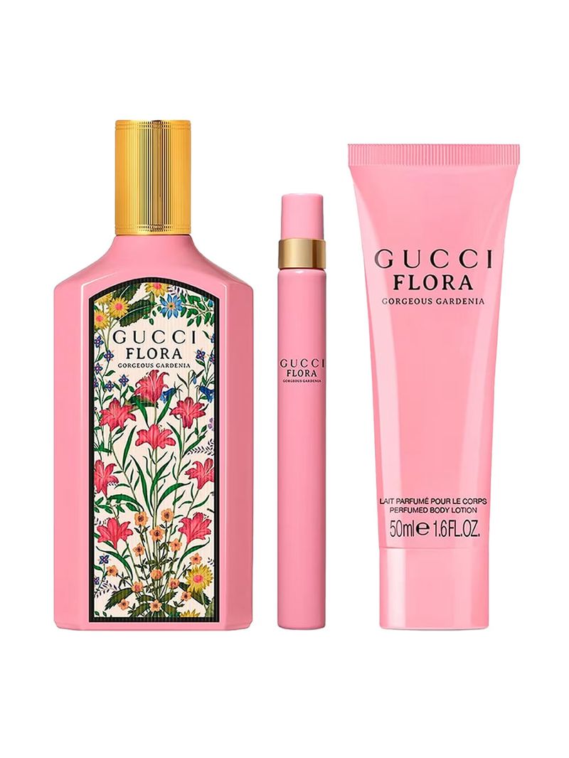 Kit Gucci Flora Gorgeous Gardenia Feminino - Edp 100ml + 10ml + Bl