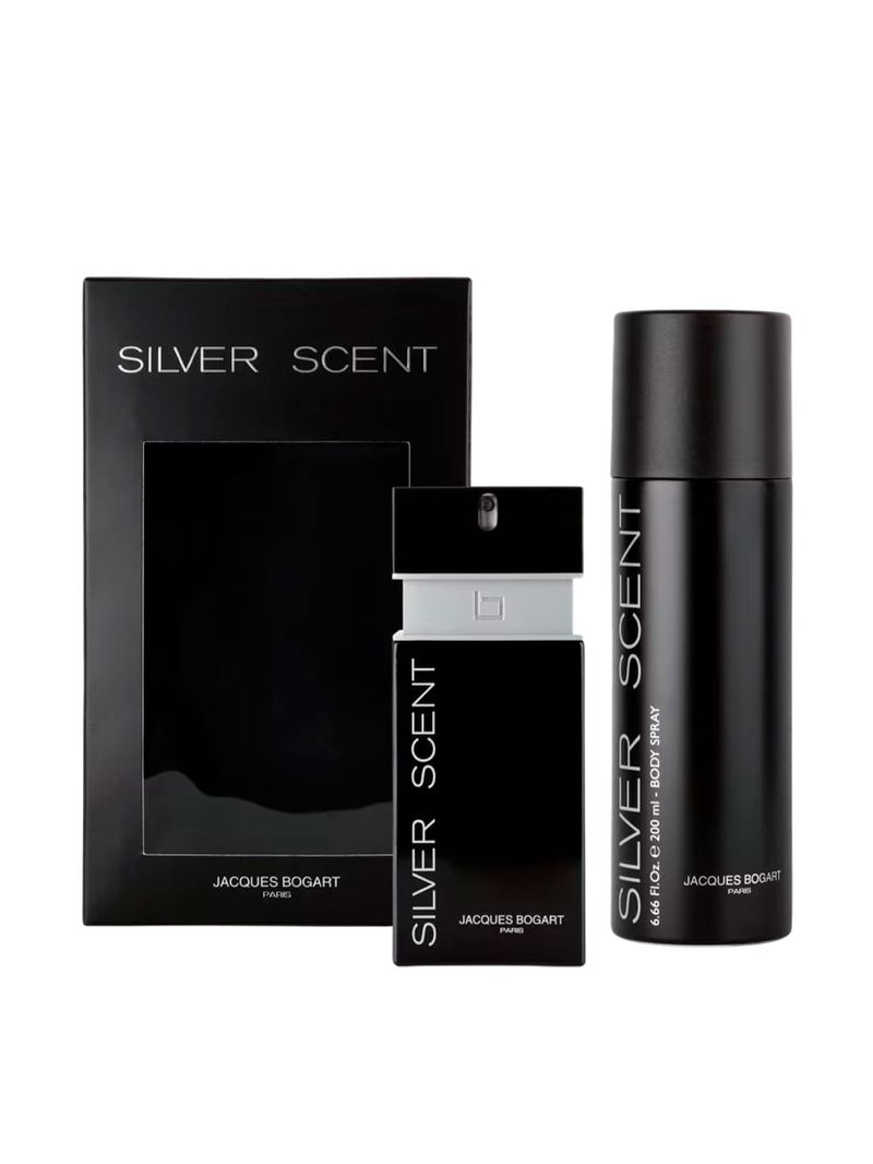 Kit Jacques Bogart Silver Scent Masculino - Eau de Toilette 100ml + Body Spray 200ml
