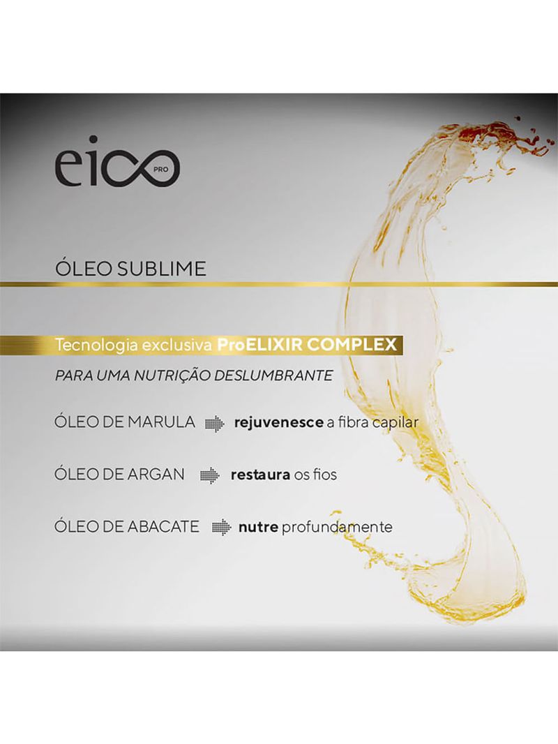 Kit Eico Pro Óleo Sublime - Shampoo 300ml + Máscara 300g