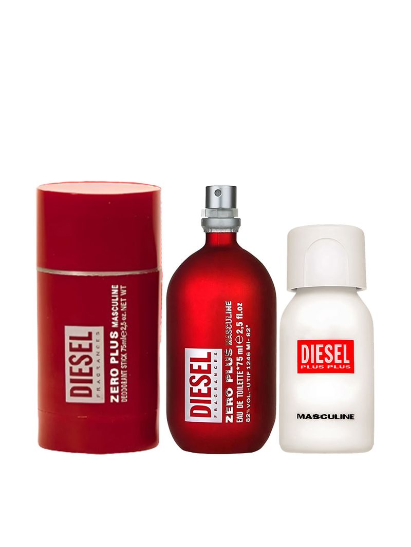 Kit Diesel Zero Plus Masculine Edt 75ml + 30ml + Deo 75ml