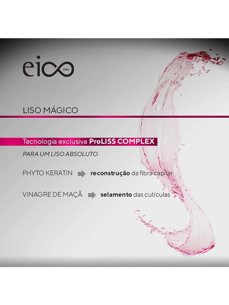 Kit Eico Pro Liso Mágico - Shampoo 300ml + Máscara 300g