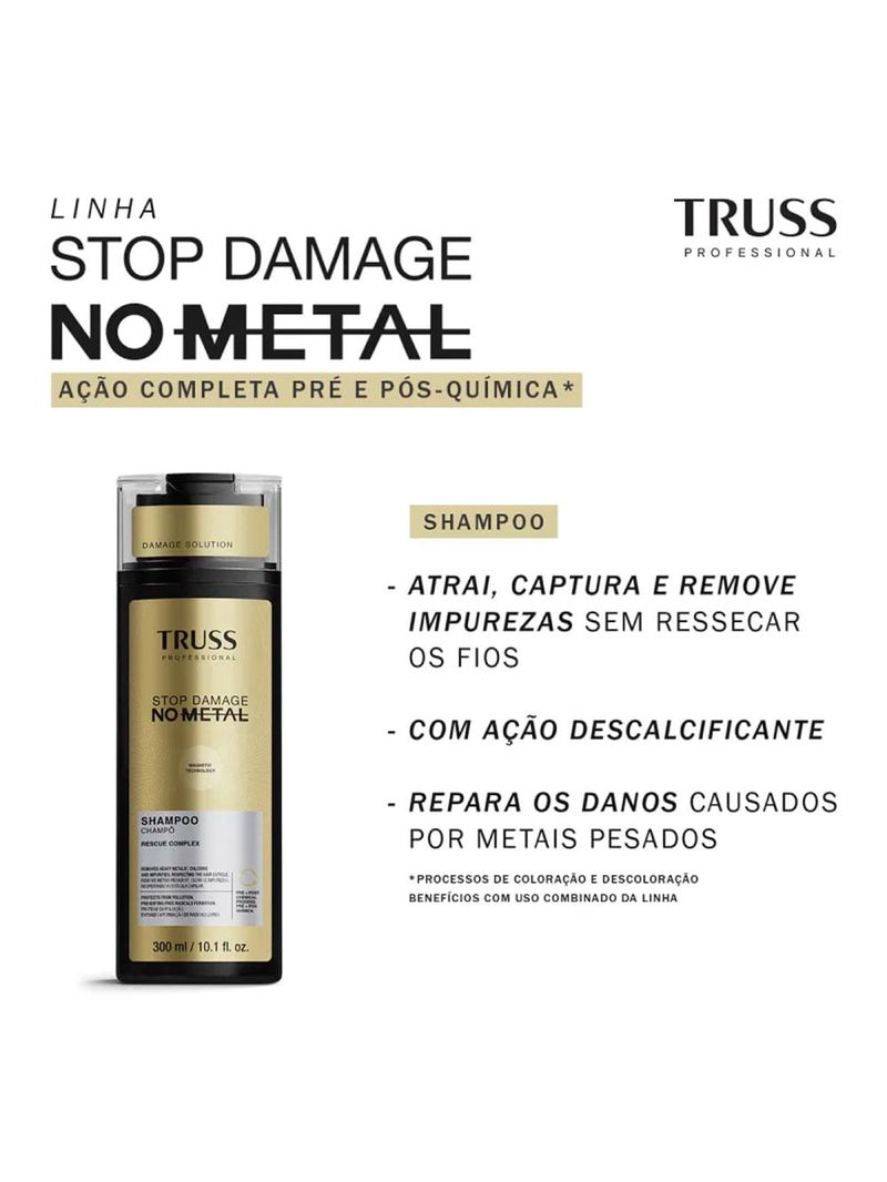 Truss Professional Stop Damage no Metal - Shampoo 300ml