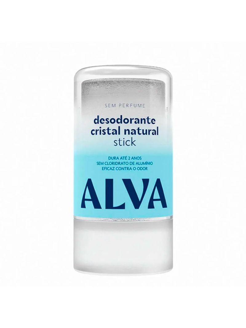 Desodorante Cristal Stick Vegano 60g Alva Alúmen de Potássio