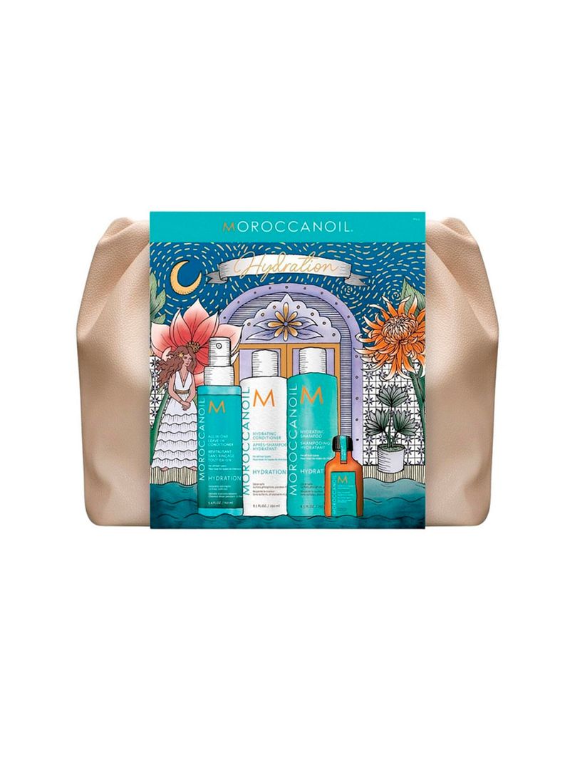 Kit Moroccanoil Hydration - Shampoo e Condicionador 250ml + Spray All in One 160ml + Oleo de Tratamento 25ml