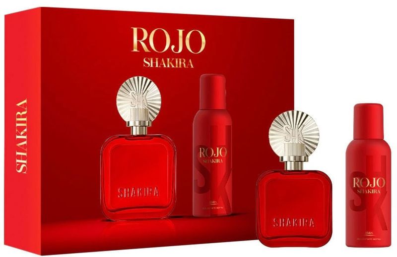 Kit Shakira Rojo Feminino - Eau de Parfum 80ml + Desodorante 150ml