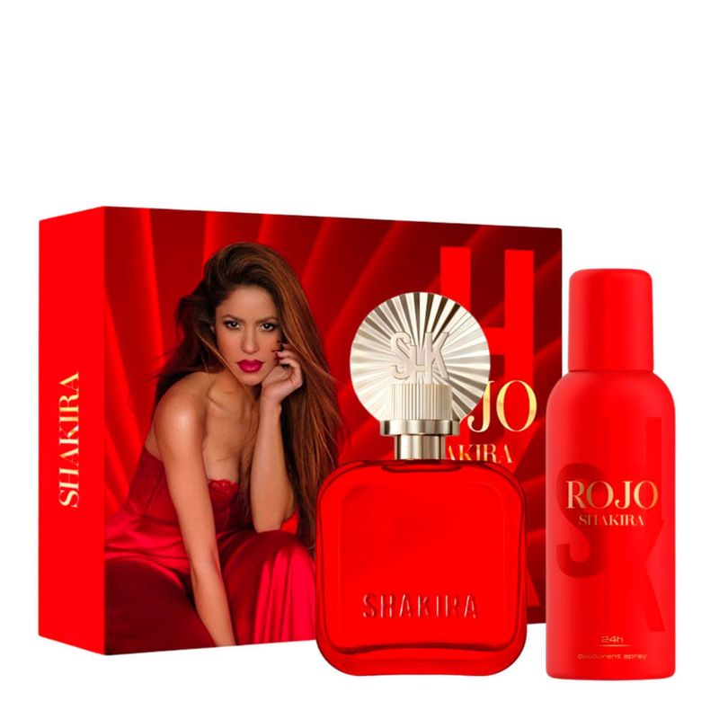 Kit Shakira Rojo Feminino - Eau de Parfum 80ml + Desodorante 150ml