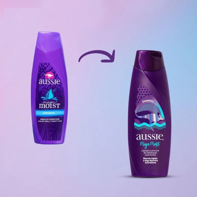 Aussie Mega Moist - Shampoo Hidratante 360ml