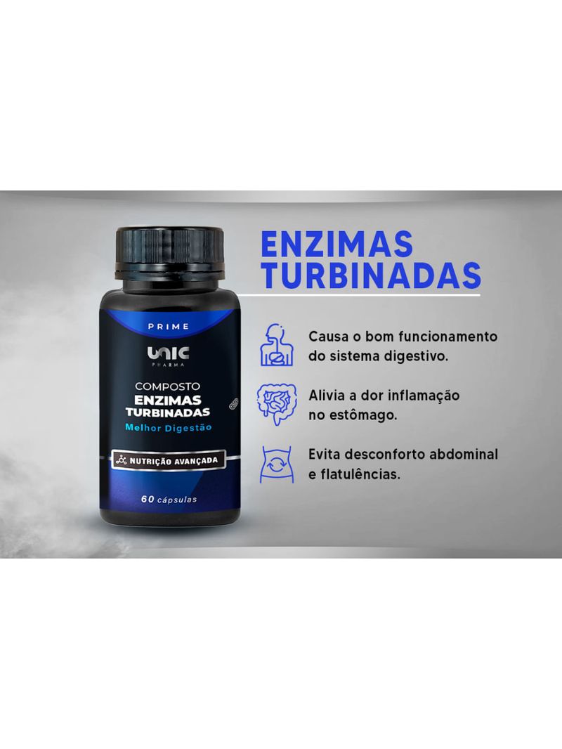 Composto Enzimas Turbinadas - 60 Caps