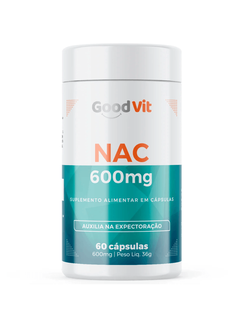 NAC 600mg 60 Cápsulas - Good Vit