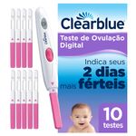 Teste Ovulacao Clearblue Dig 10 Testes - Clearblue