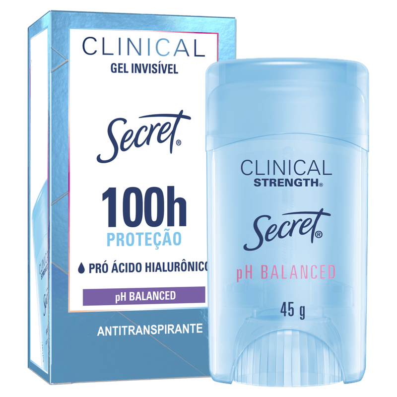 Antitranspirante Gel Secret pH Balanced Clinical Strength - 45g