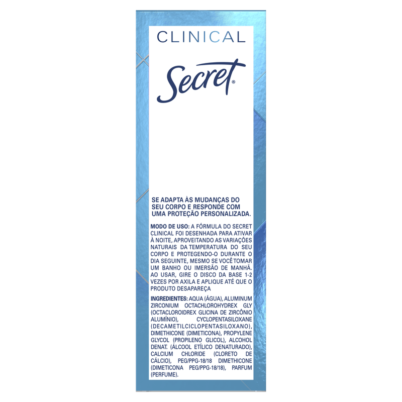 Antitranspirante Gel Secret pH Balanced Clinical Strength - 45g