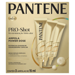 Ampola Capilar Pantene Pro-Shot Reconstrução 15ml 3 Unidades