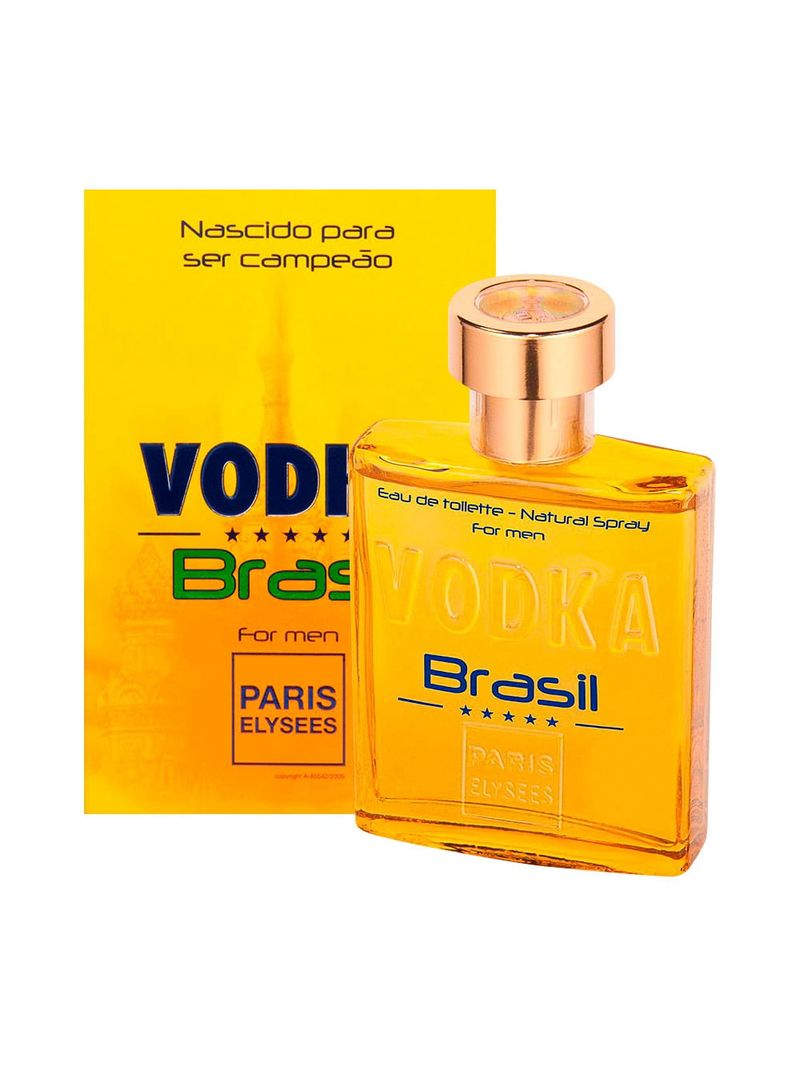 Perfume Vodka Brasil Yellow Paris Elysees Eau de Toilette Masculino 100ml