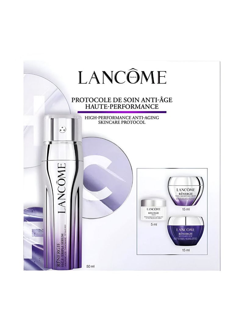 Kit Lancôme Rénergie - Sérum Triplo + Creme Peptide + Creme Noturno + Mini Eye Cream