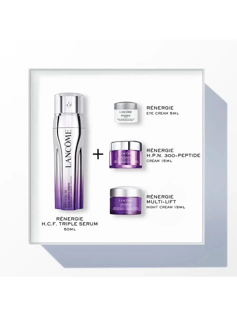 Kit Lancôme Rénergie - Sérum Triplo + Creme Peptide + Creme Noturno + Mini Eye Cream