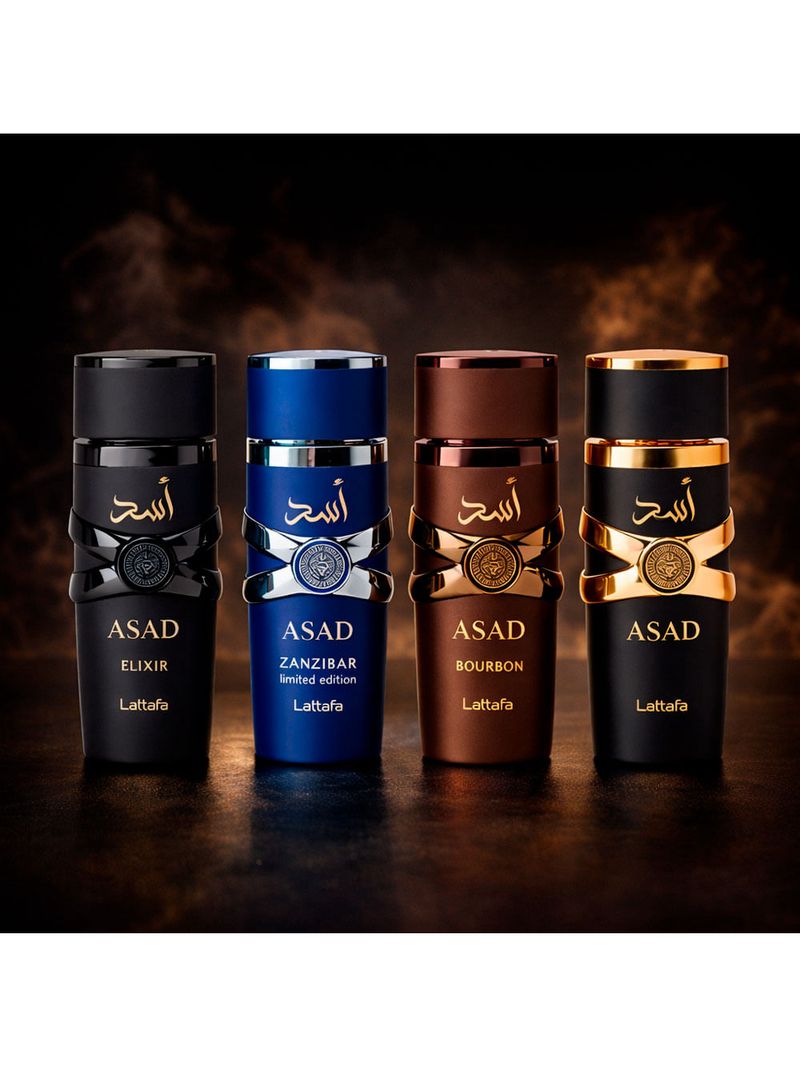 Kit Lattafa Asad Collection Masculino - Eau de Parfum 4x25ml
