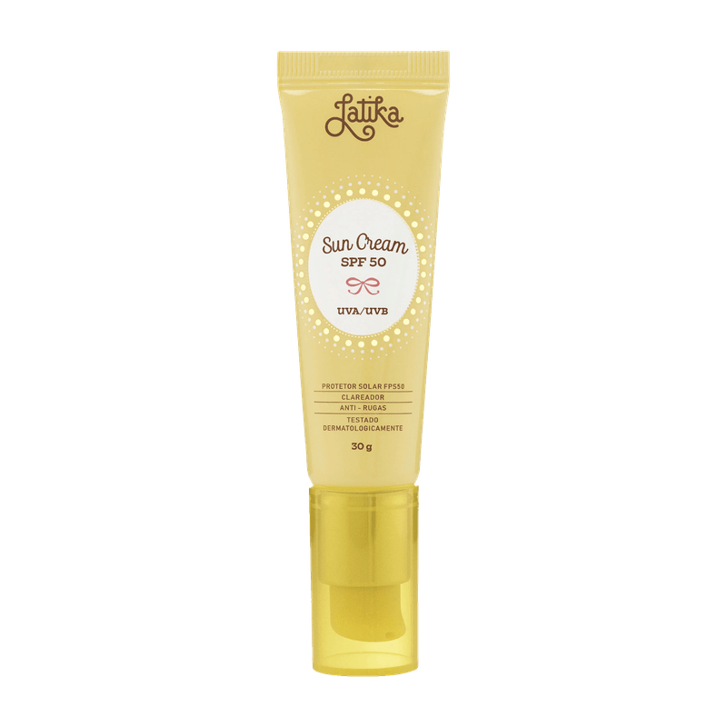 Protetor Solar Facial Latika Sun Cream FPS 50 30g Niacinamida e Pantenol