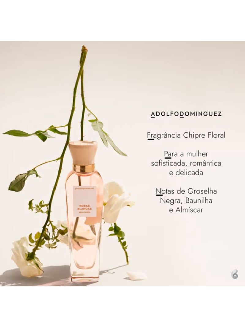 Adolfo Dominguez Rosas Blancas Eau de Toilette - Perfume Feminino 120ml