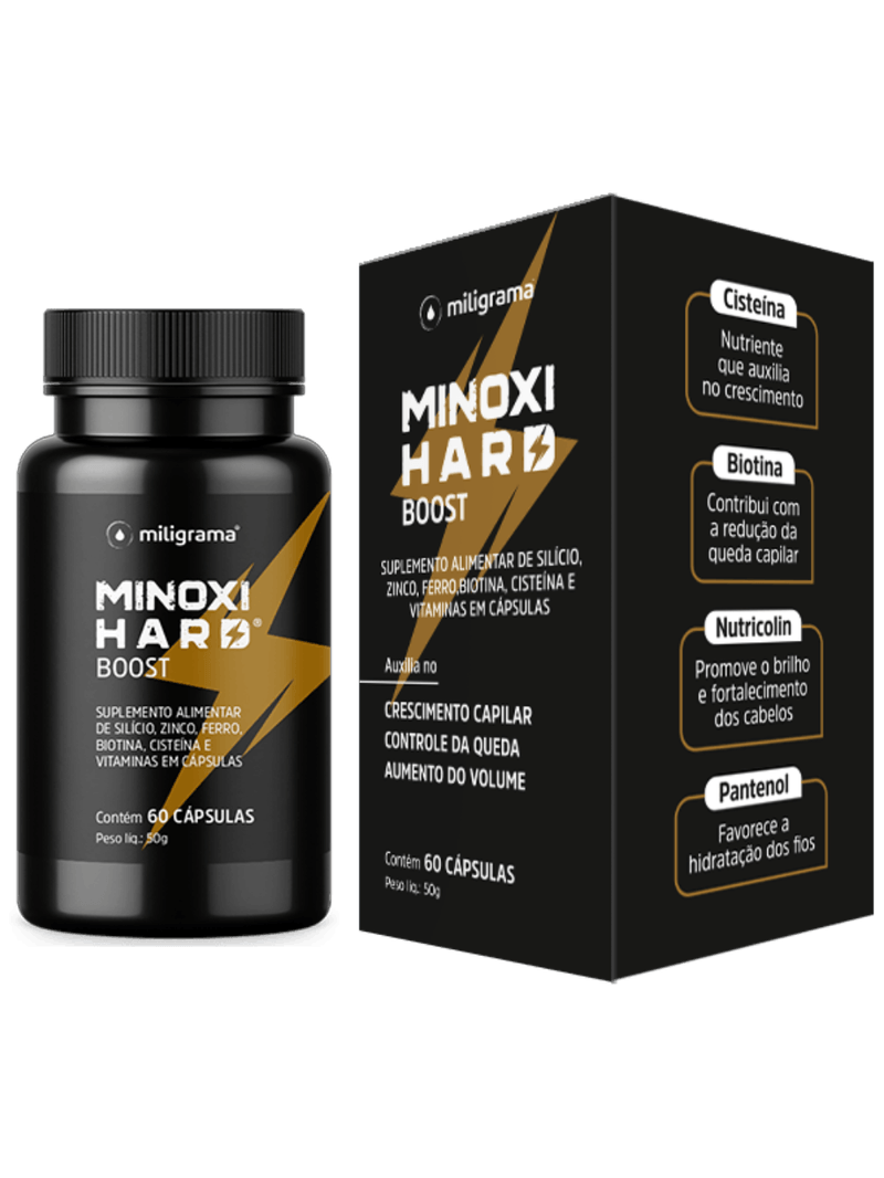 Suplemento Capilar Antiqueda Minoxihard Oral Boost 60 Cápsulas Miligrama