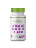 Suplemento Antiqueda e Crescimento Capilar Biotina e Zinco 30 Doses Miligrama