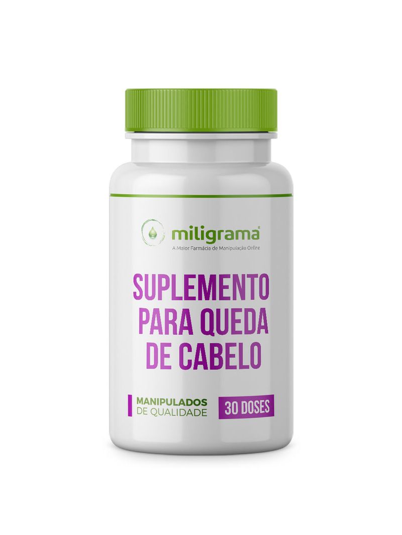 Suplemento Antiqueda e Crescimento Capilar Biotina e Zinco 30 Doses Miligrama