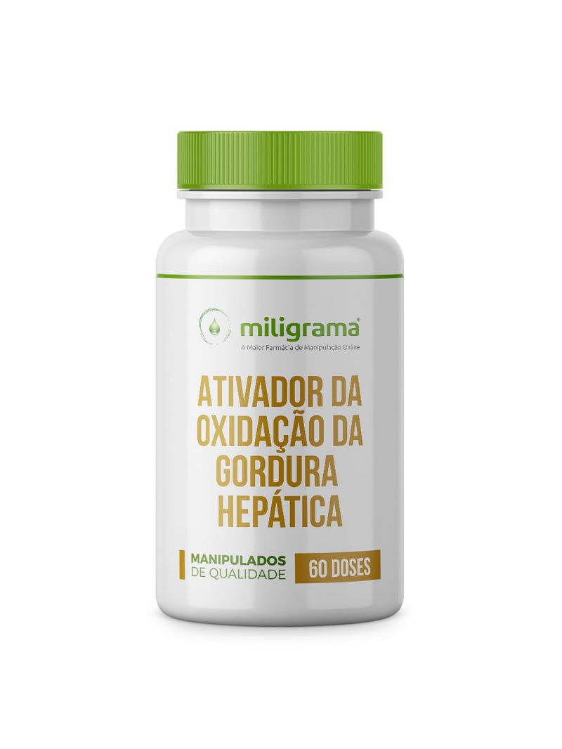 Ativador de Oxidação de Gordura Hepática 60 Doses Cúrcuma e Espinheira Santa Miligrama