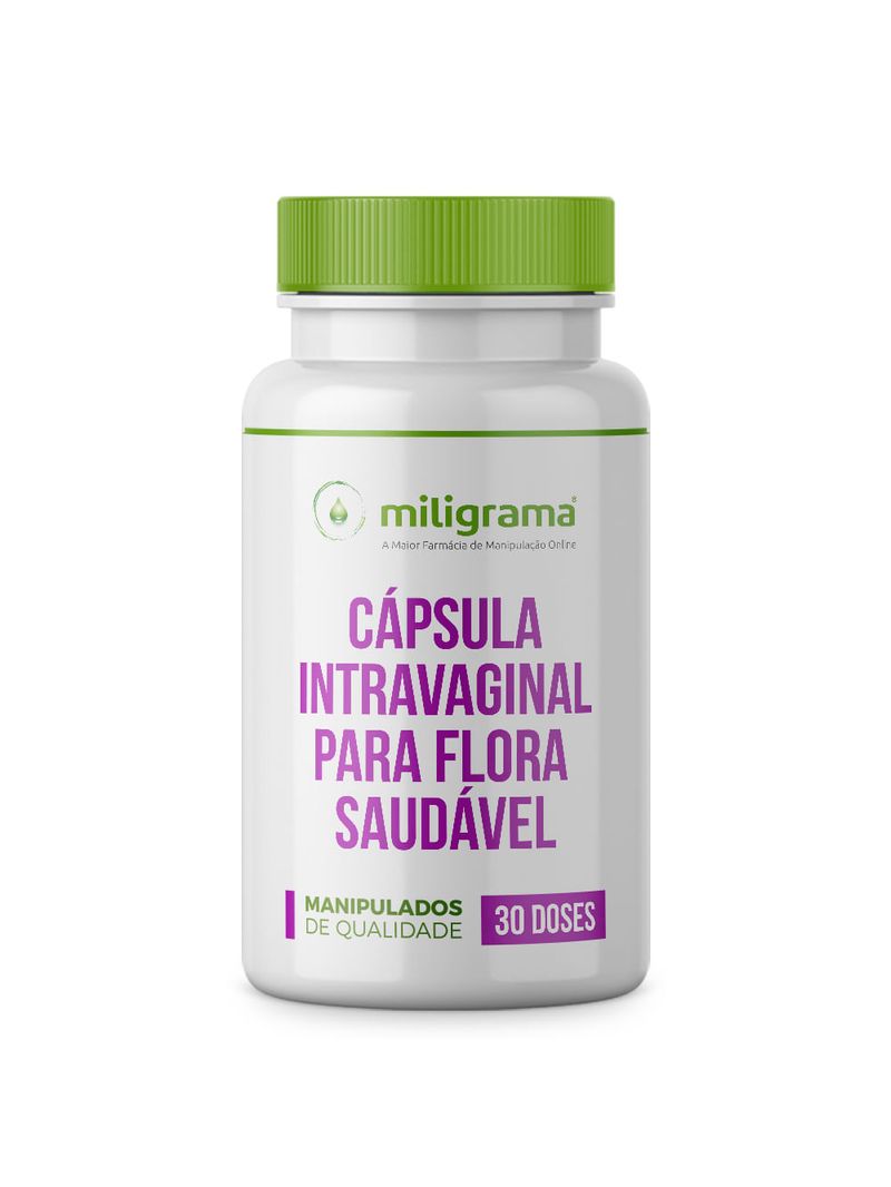 Cápsula intravaginal para flora saudável 30 doses