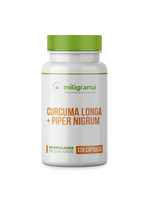 Curcuma Longa e Piper Nigrum 120 Cápsulas