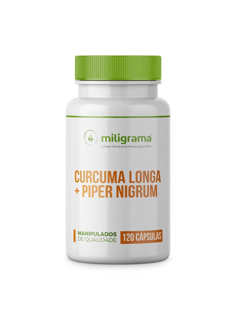 Curcuma Longa e Piper Nigrum 120 Cápsulas