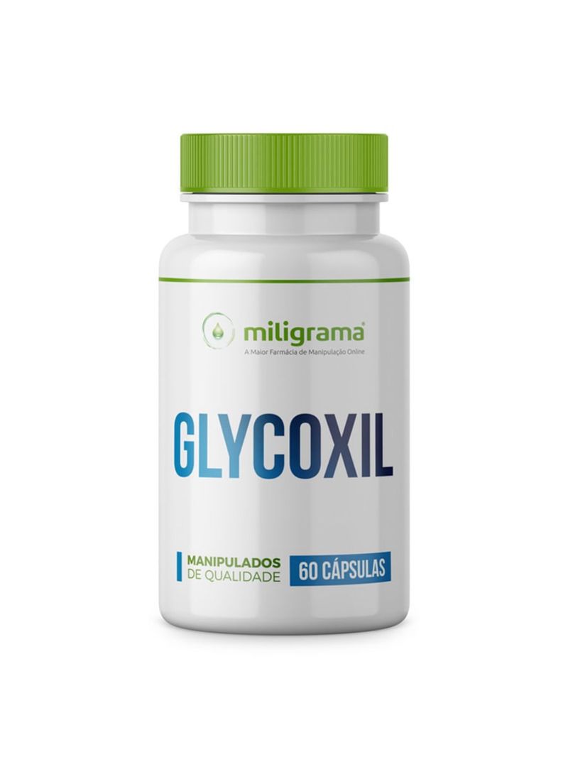 Glycoxil 300mg Antioxidante Potente para Proteger sua Pele 60 Cápsulas