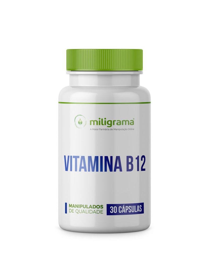 Vitamina B12 500mcg 30 Cápsulas Vegetais de Tapioca