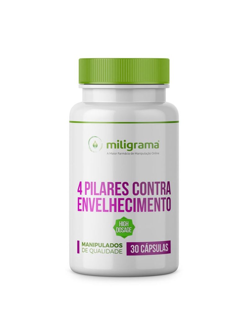Os 4 Pilares Contra o Envelhecimento High Dosage 30 Doses