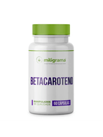 Betacaroteno 50mg 60 Cápsulas que Favorecem o Bronzeamento e Protegem a Pele