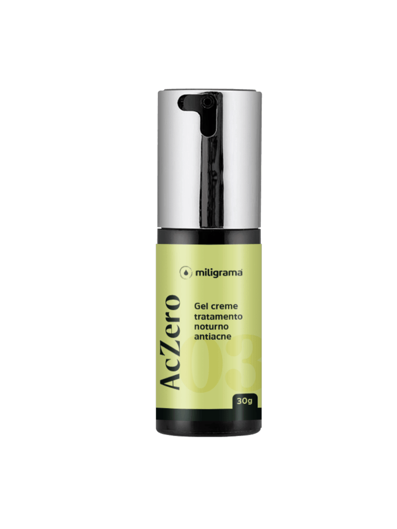 Gel Creme Antiacne Noturno Aczero 30g Miligrama