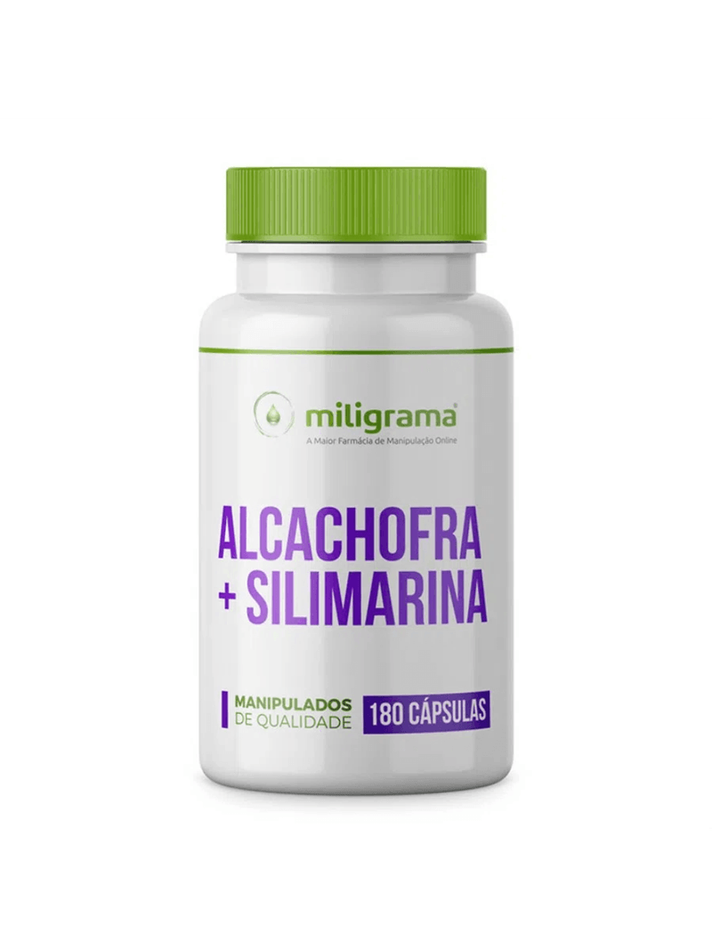 Alcachofra 300mg com Silimarina 50mg 180 Cápsulas