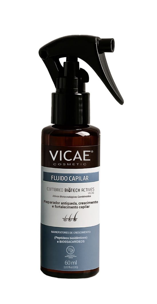 Fluido Capilar Vicae – Reparador, Antiqueda e Crescimento – 60ml