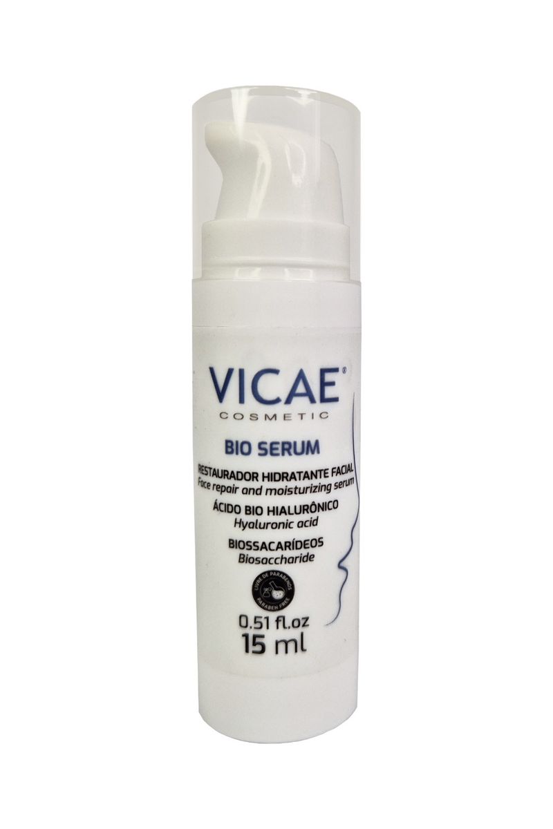 Sérum Facial Anti-Idade Reestruturante Ácido Hialurônico 15ml Vicae