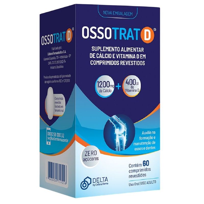 Ossotrat D Suplemento Alimentar - 60 Comprimidos
