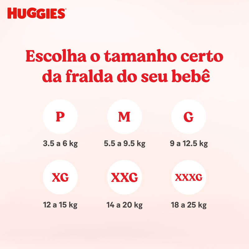 Fralda Huggies Máxima Proteção 58 Unidades XXG