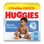 Fralda Huggies Rápida Absorção 28 Unidades XG