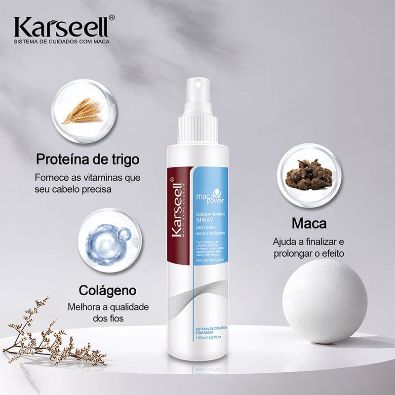 Leave In Spray Karseell Maca Power Protein Finalizador 200ml