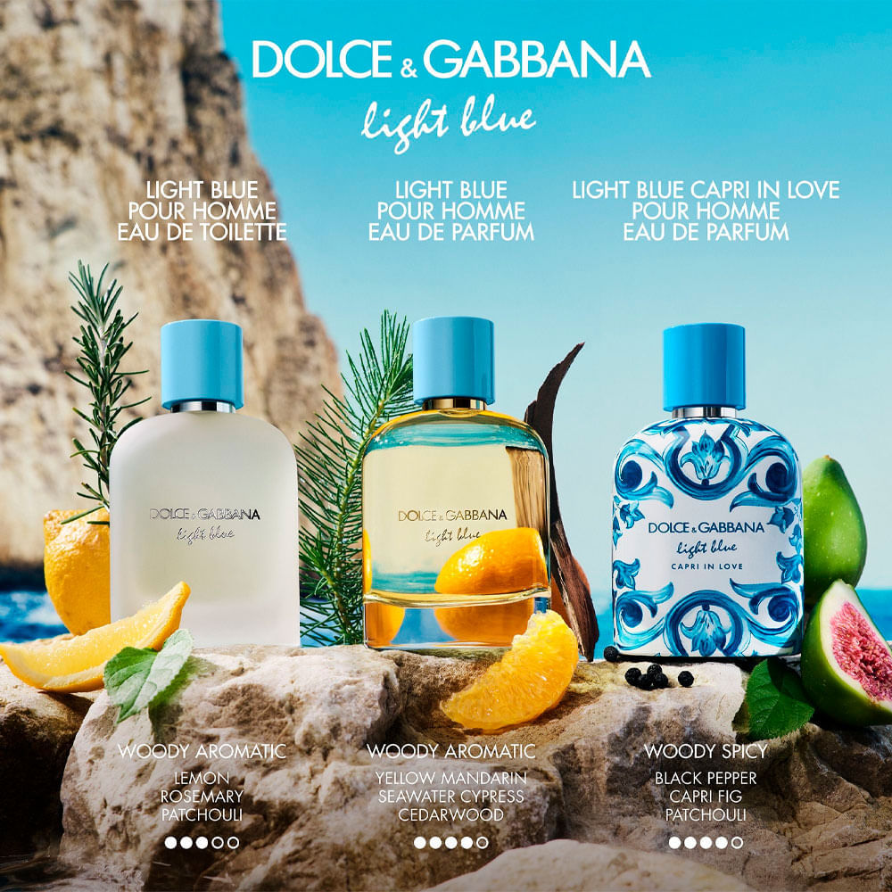 Perfume Masculino Light Blue EDP 100ml Dolce & Gabbana - Drogarias