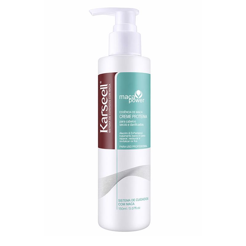 Leave-In Creme Maca Power Protein Hidratante 200ml Karseell