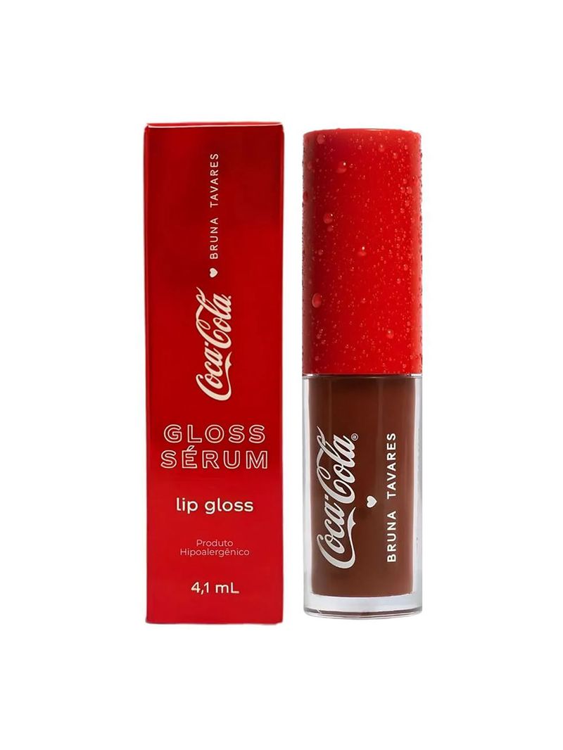 Gloss Labial Sérum Bruna Tavares Coca-Cola Brown Fizz 4,1ml