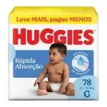 Fralda Huggies Rápida Absorção 78 Unidades G