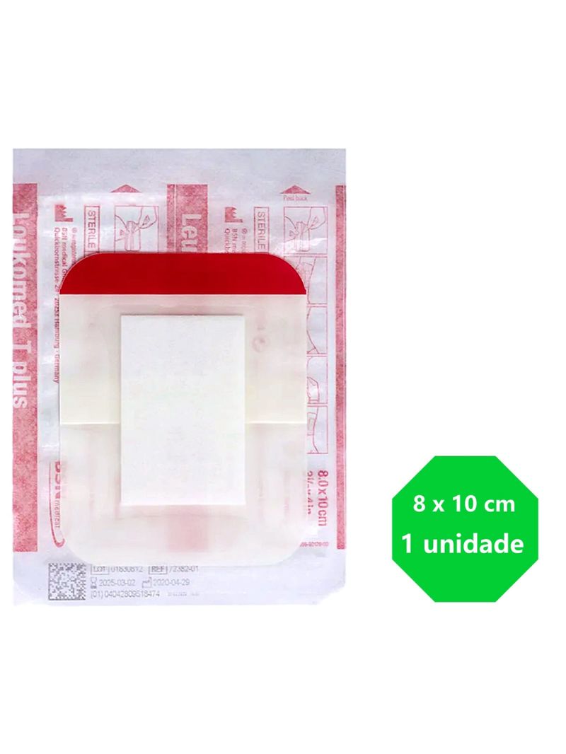 Curativo Filme Transparente Leukomed T Plus 72382-01 8x10cm - unidade