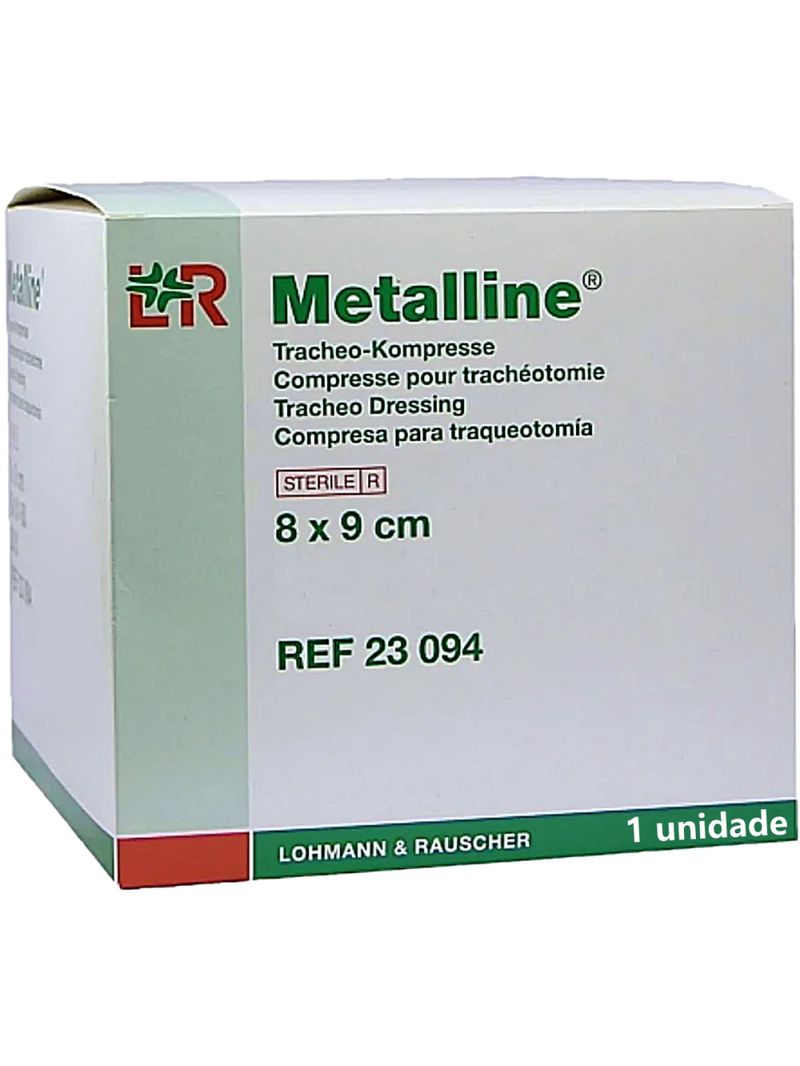 Curativo Metalline Traqueostomia 23094 8X9cm - unidade