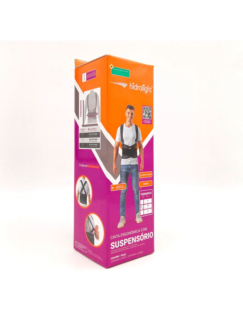 Cinta Ergonômica com Suspensório Hidrolight Tam P - unidade