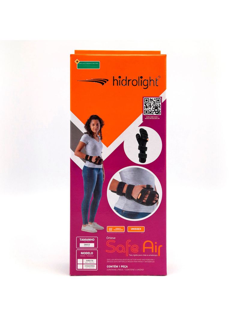 Tala para Punho e Mão Safe Air Hidrolight - Lado Direito